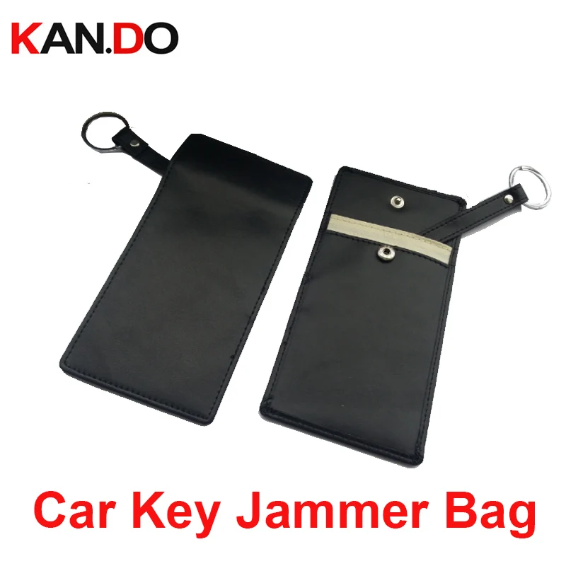 30pcs new model authentic leather car key sensor jammer Card Anti Scan