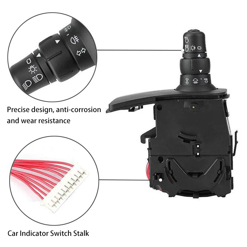 Car Indicator Switch Stalk for Renault Clio MK3 Modus Kangoo 8201590638 Steering Column Indicator Light Stalk