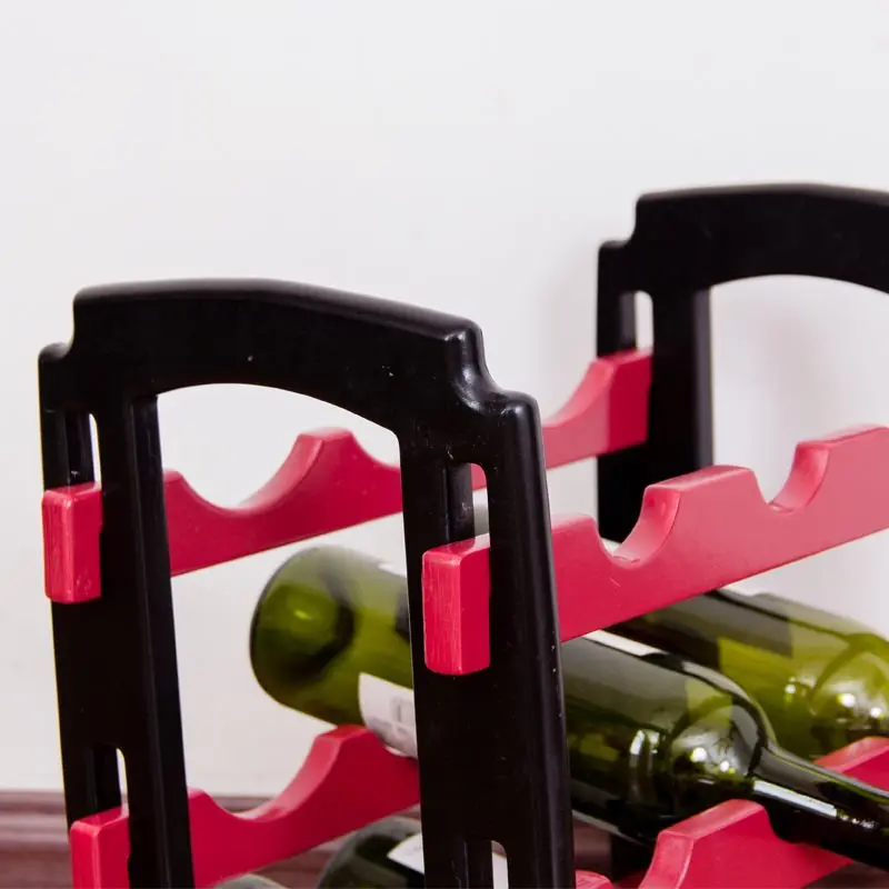 Folding Bamboo Wine Rack Floor Mount 18 Bottle Holder Bar/Home Decor Wine Beer Display Storage Shelf Wine Accesories L3120