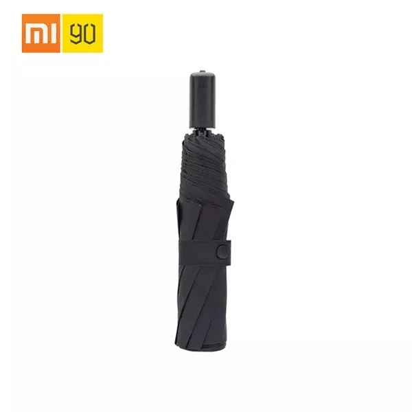 Xiaomi 90Fun портативный большой зонт UPF40+ Солнечный дождливый алюминиевый ветрозащитный водонепроницаемый УФ для мужчин и женщин Лето Зима - Цвет: Черный