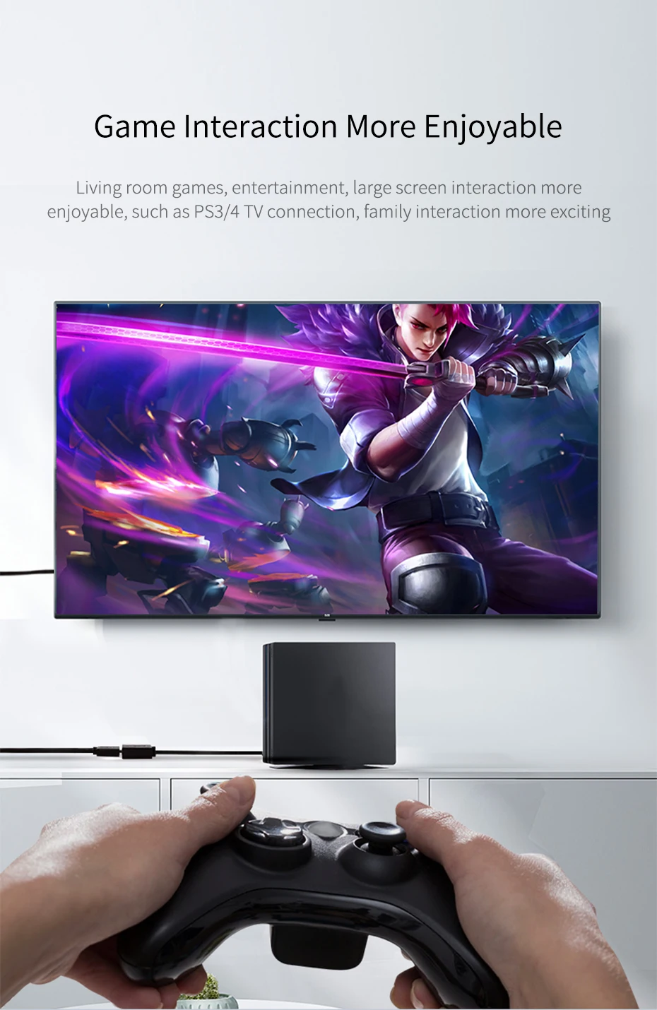 HDMI кабель-удлинитель hagибис 4K 3D HDMI2.0 Мужской и Женский удлинитель для компьютера/HDTV/ноутбука/проектора/PS3/4 аудио-видео кабель 1 м