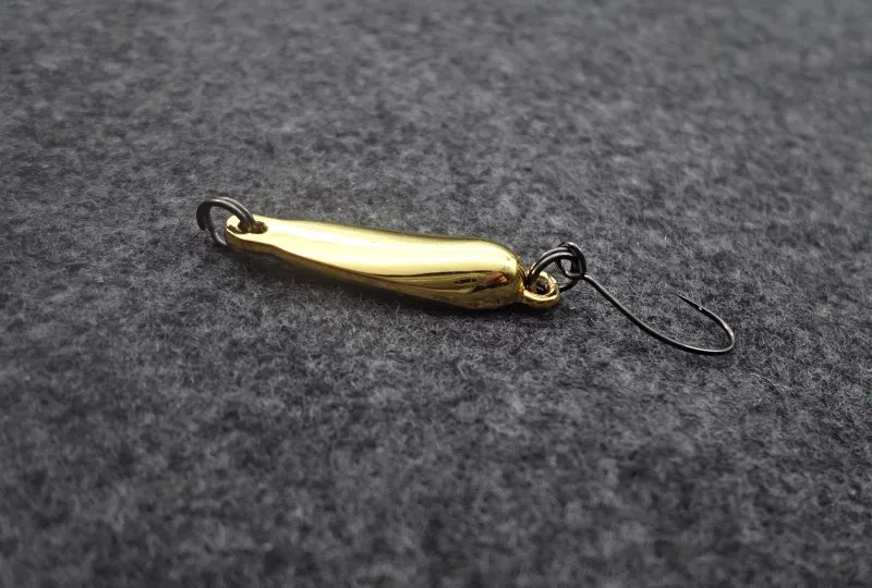 new fishing lure 1.2g 2.2g  3.2g metal fishing lure spoon bait swimbait artificial fishing bait copper metal lure Japan