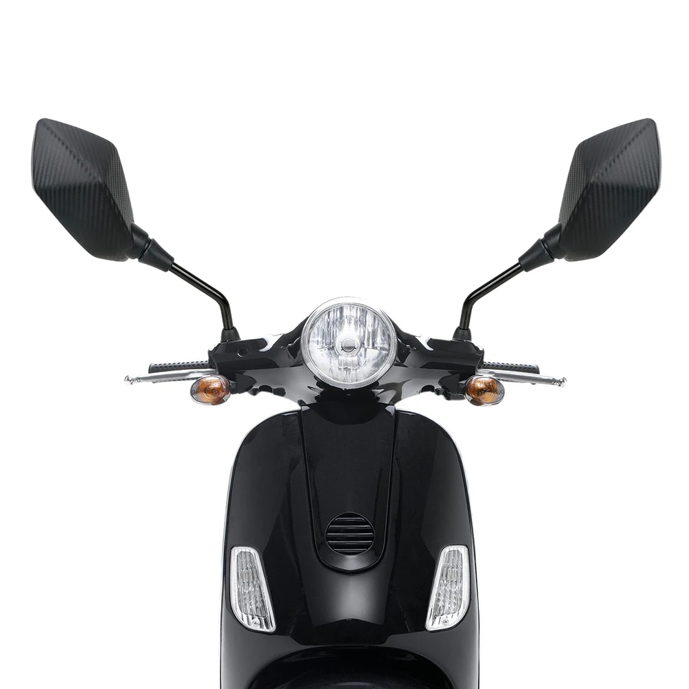 LEEPEE 2 шт./пара мотоцикл зеркало углеродное волокно скутер E-Bike заднего вида зеркала задняя сторона выпуклые аксессуары для мотоциклов
