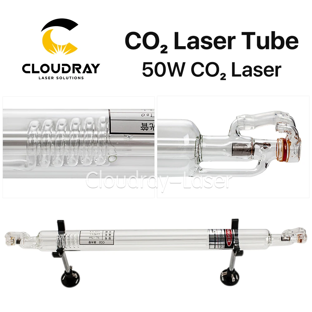 Aliexpress.com : Buy Cloudray Co2 Glass Laser Tube 800MM 45 50W Glass ...
