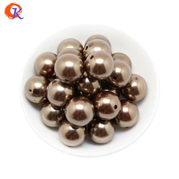 

A46 Cordial Design 6-28MM Brown Color ABS Fake Pearl Beads Acrylic Faux Pearl Beads For Handmade Jewelry CDBD-515019