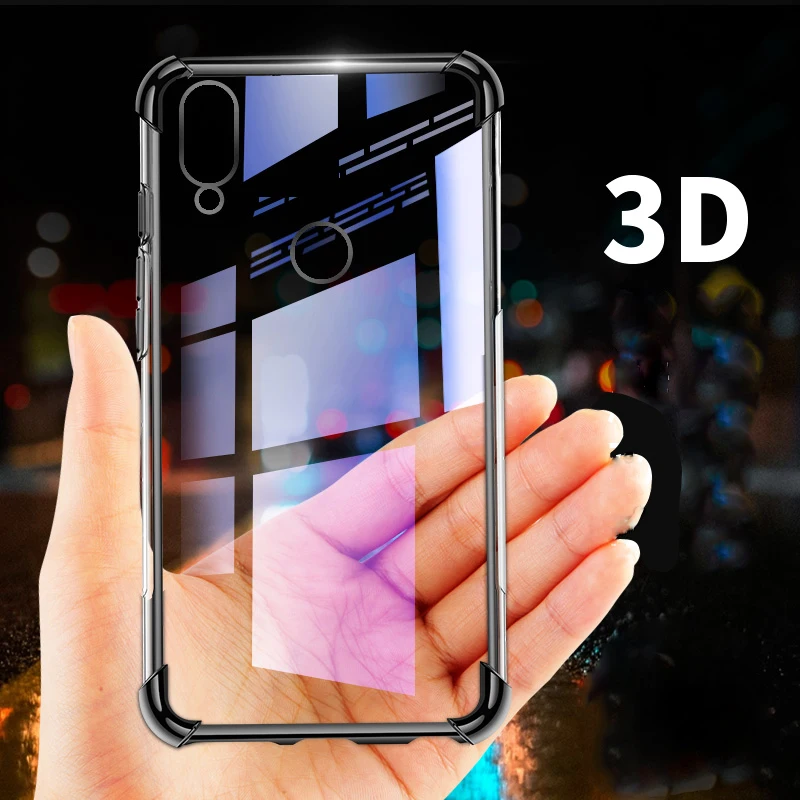 Для Xiaomi Redmi Note 8 Pro 7 чехол 3D Laser Elec plating Airbag Чехол для Note7 противоударный прозрачный