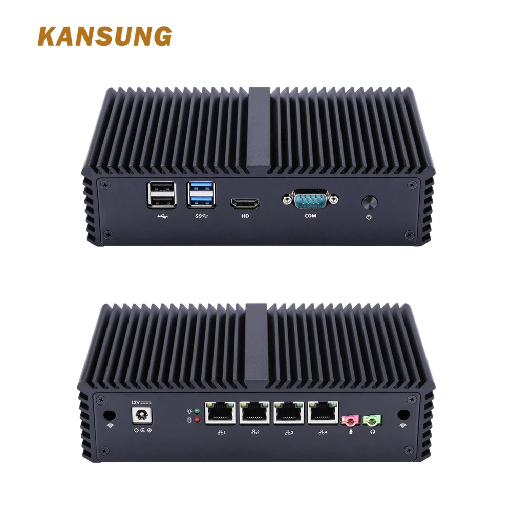 KANSUNG Intel Core i5-4200Y AES-NI Minipc Nettop cliente Delgado 4 Lan Ordinateur sin ventilador Firewall de Windows 10 Pfsense Mini PC KANSUNG Intel Core i5-4200Y AES-NI Minipc Nettop cliente Delgado 4 Lan Ordinateur sin ventilador Firewall de Windows 10 Pfsense Mini PC