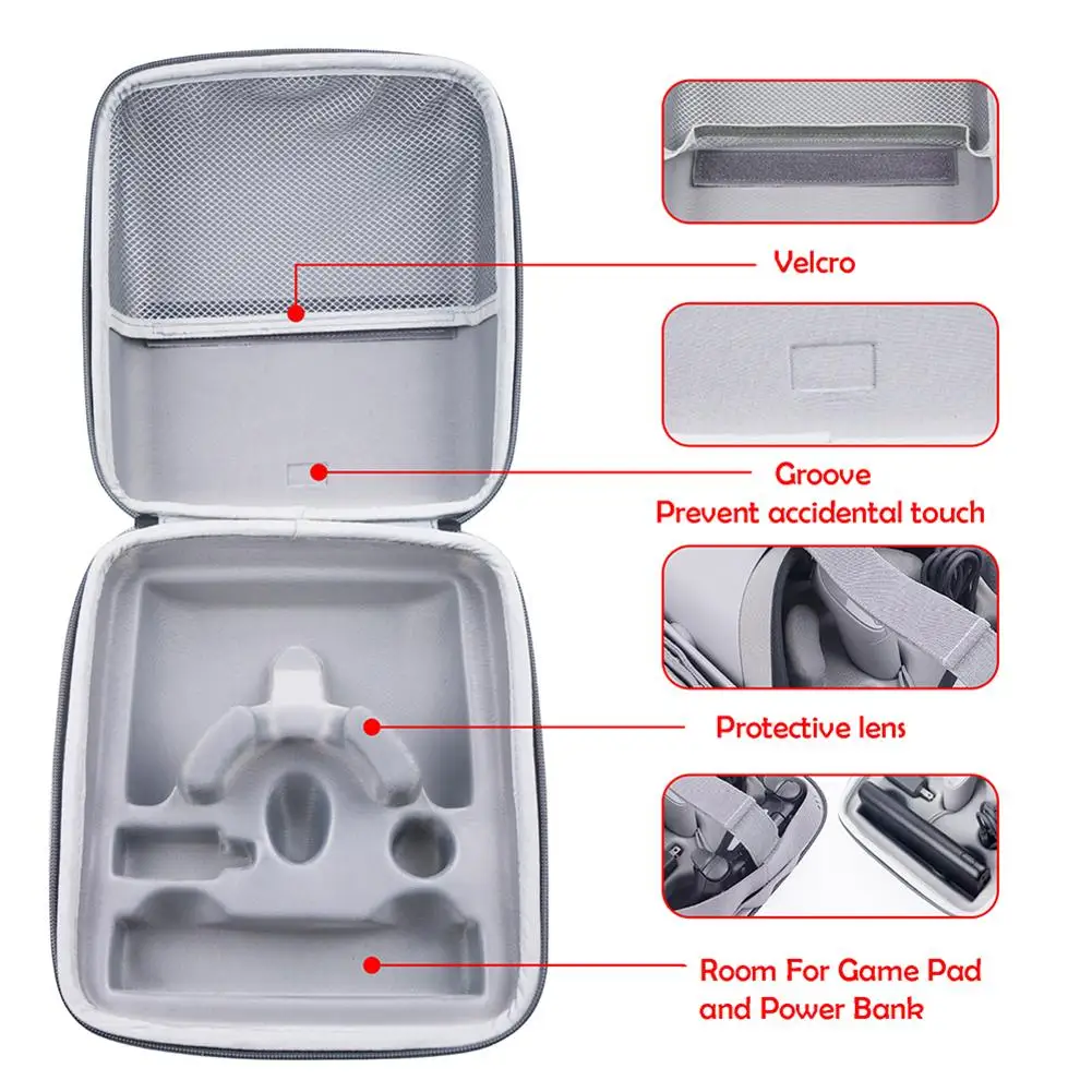 VR чехол EVA водонепроницаемый дорожный защитный чехол для хранения для Oculus Go виртуальной реальности Гарнитура геймпад аксессуары для контроллера