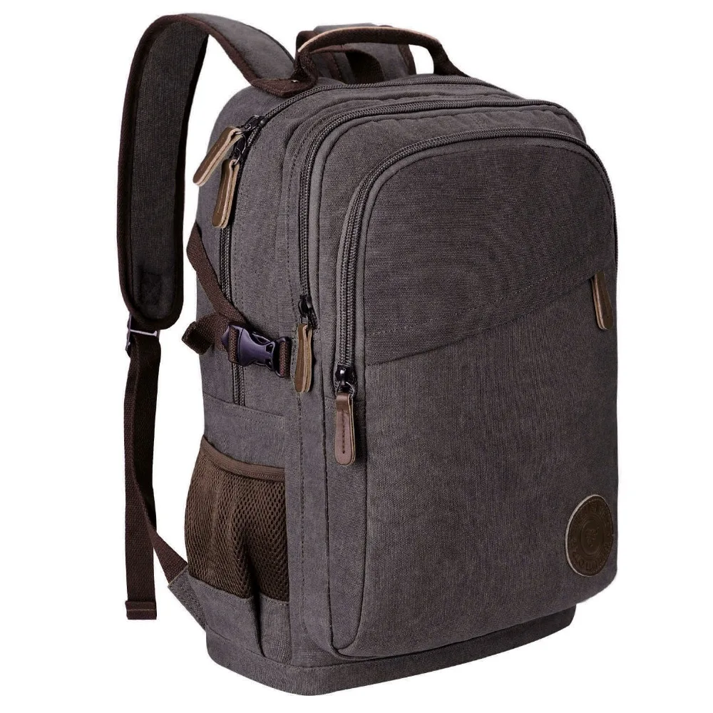 New Fashion Men's Backpack Vintage Canvas Bagpack School Bag Outdoor Travel Bags Large Capacity Travel Laptop Backpacks Mochila (1)