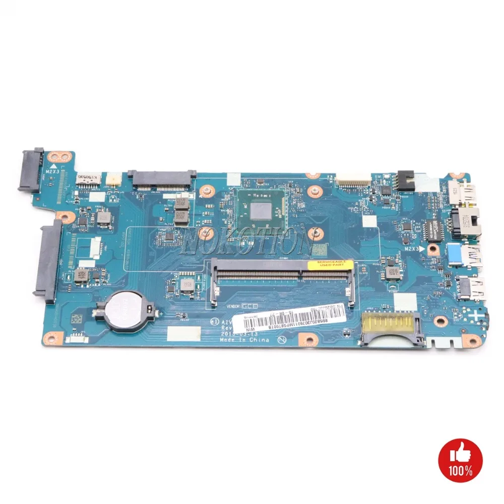 

NOKOTION Main board AIVP1 AIVP2 LA-C771P for Lenovo ideapad 100-15IBY 15" Laptop motherboard cpu Onboard full work