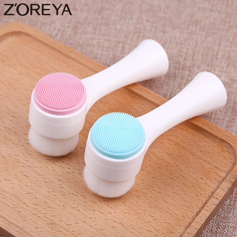 Двухсторонний силиконовый 3D косметический инструмент Zoreya|cosmetic tools|facial makeup brushesbrand