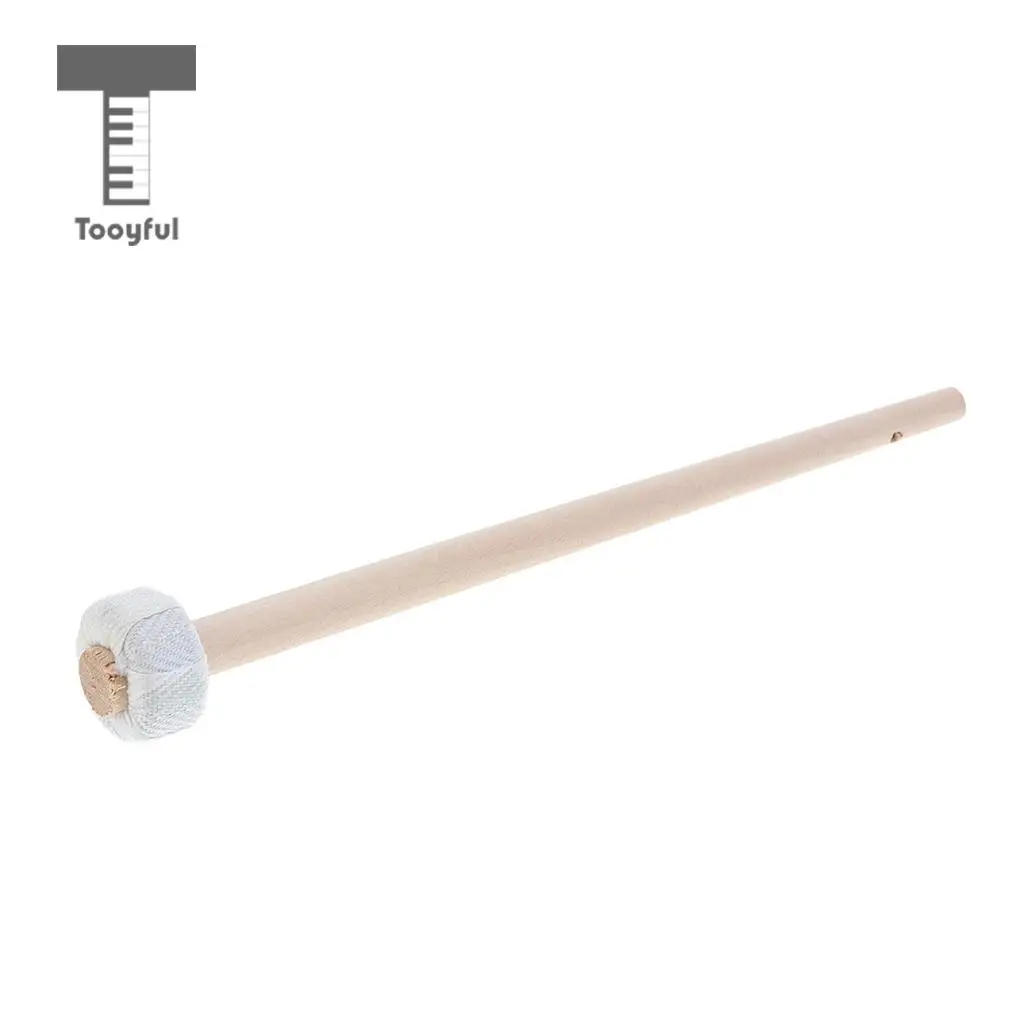 1pc Solid Wooden Drumstick Cymbal Chinese Gong Mallet Hammer Stick Drumstick Percussion Instrument Accessories 25cm