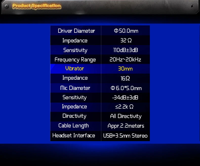 Vibration Function Professional Gaming Headphone 21