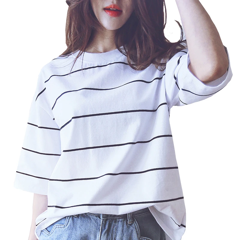 New Style 100 Cotton Tshirt Women Summer O neck T Shirt Female Short