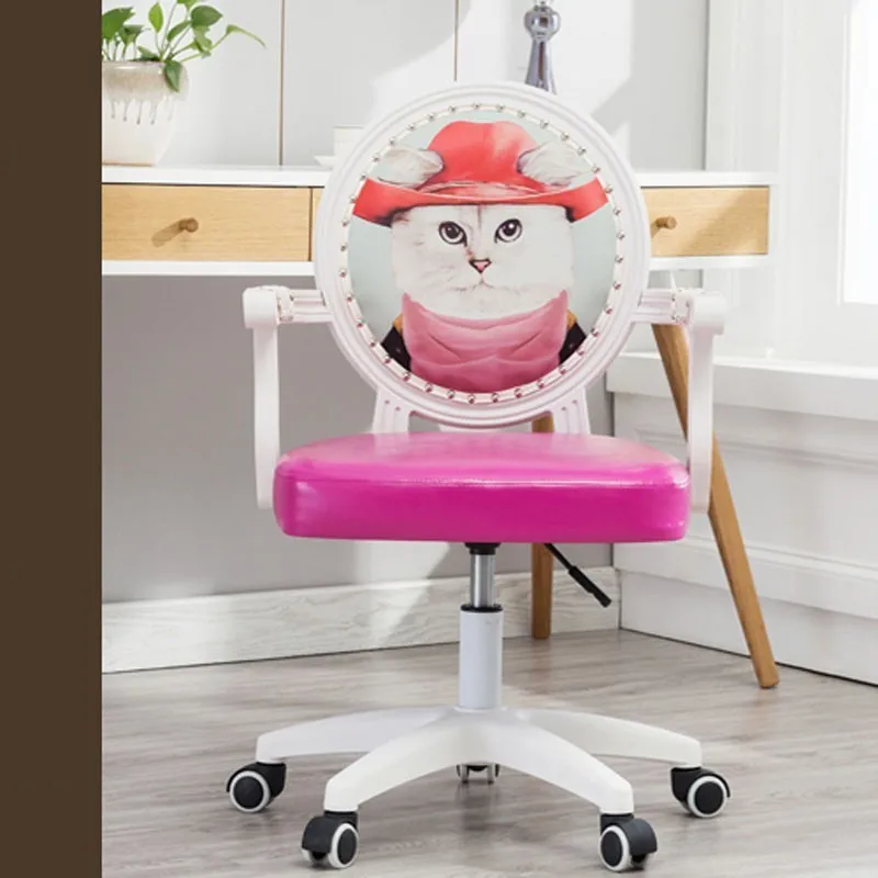 Европейский дом Европейский для работы в офисном столе Конференц-персонала основной Сев стул спинка Специальный домашний - Цвет: frame hat cat skin