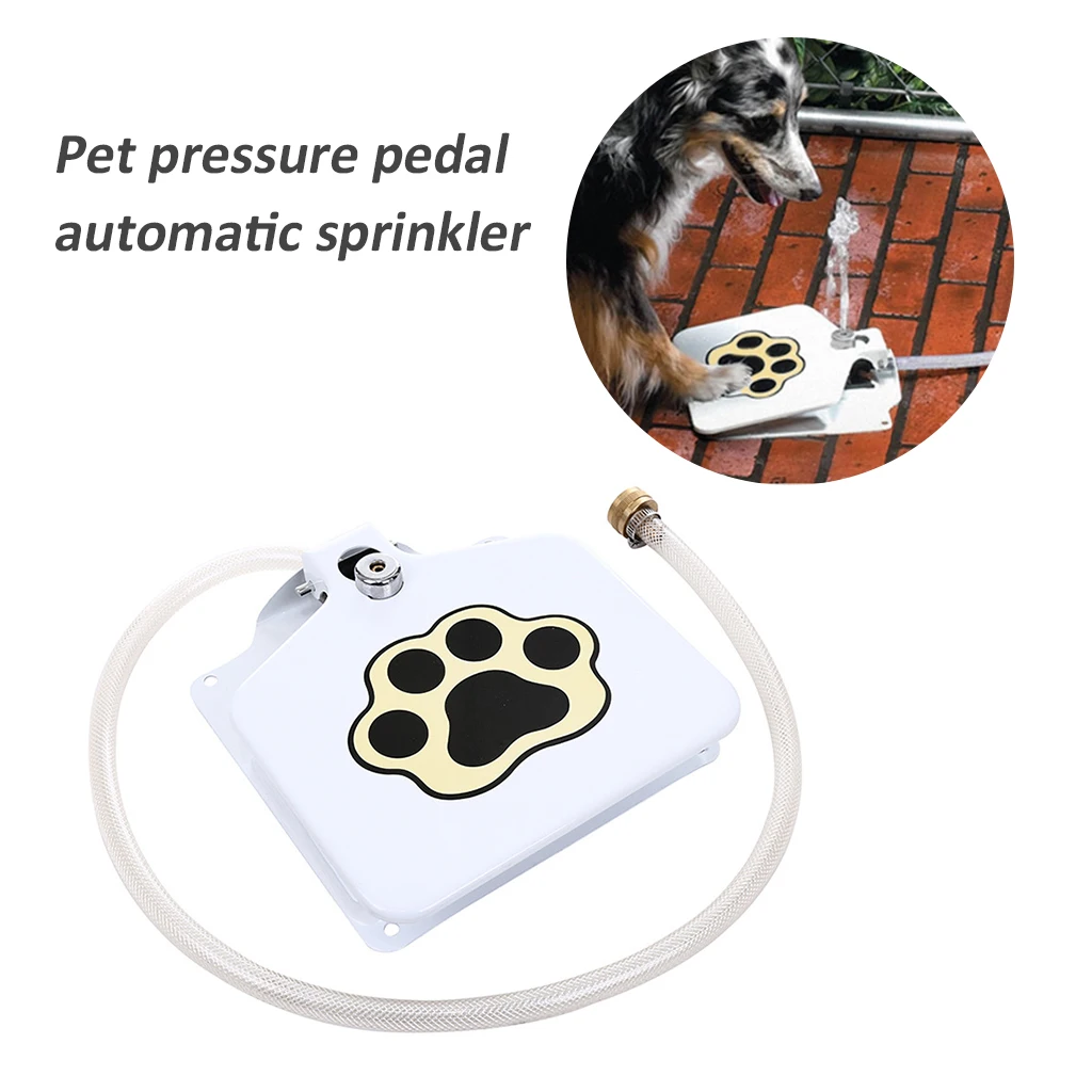 

Durability Automatic Doggie Water Fountain Dog Cat Pet Drink Doggie Water Fountain Dog Sprinkler Step-on Outdoor Water Fountain