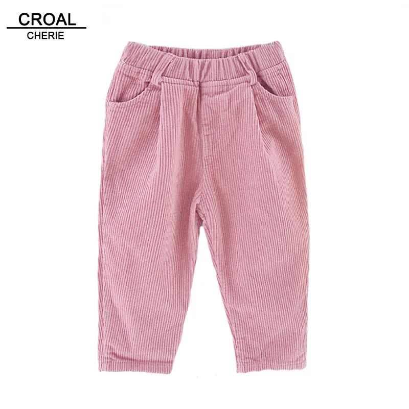 

CROAL CHERIE Fashion Corduroy Wide Leg Pants For Girls Trousers Baby Boys Pants Children Pants Winter Autumn Harem Pants