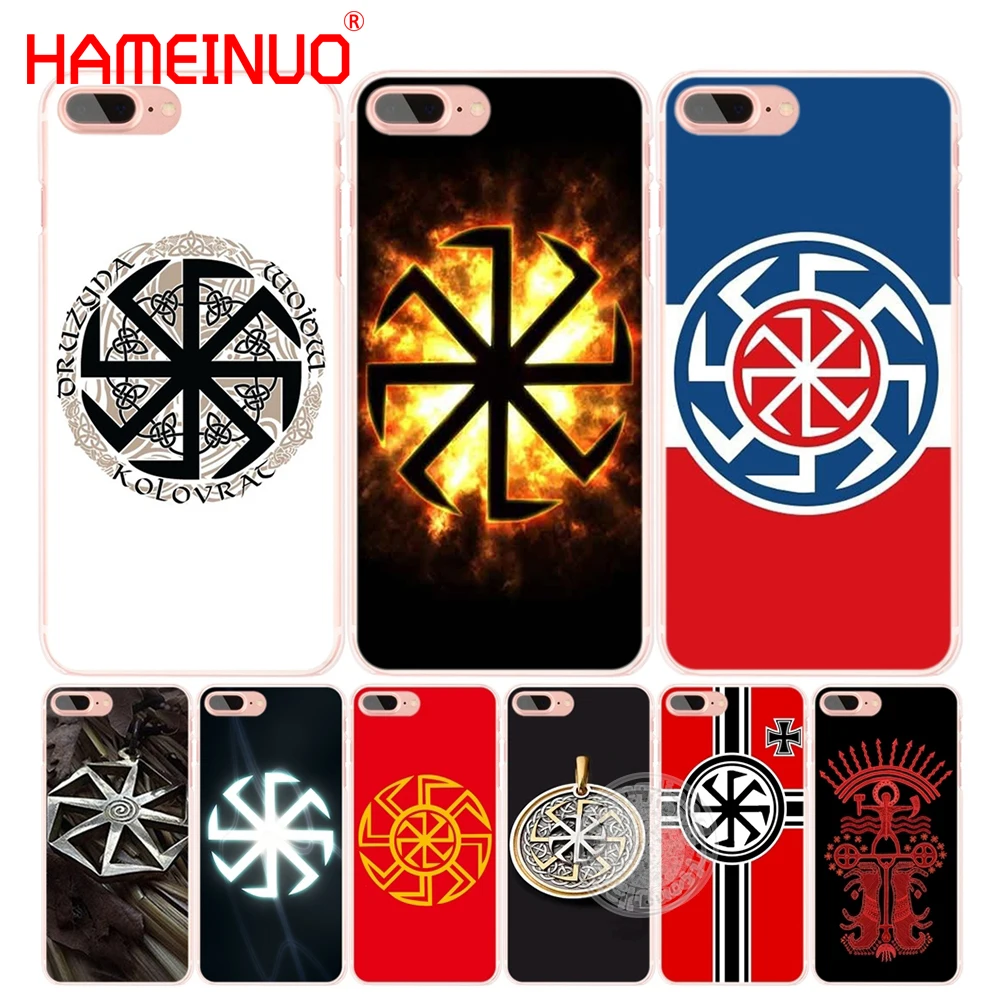 HAMEINUO славянский символ Kolovrat чехол для сотового телефона iphone 4 4s 5 5s SE 5c 6 6s 7 8 X plus|case