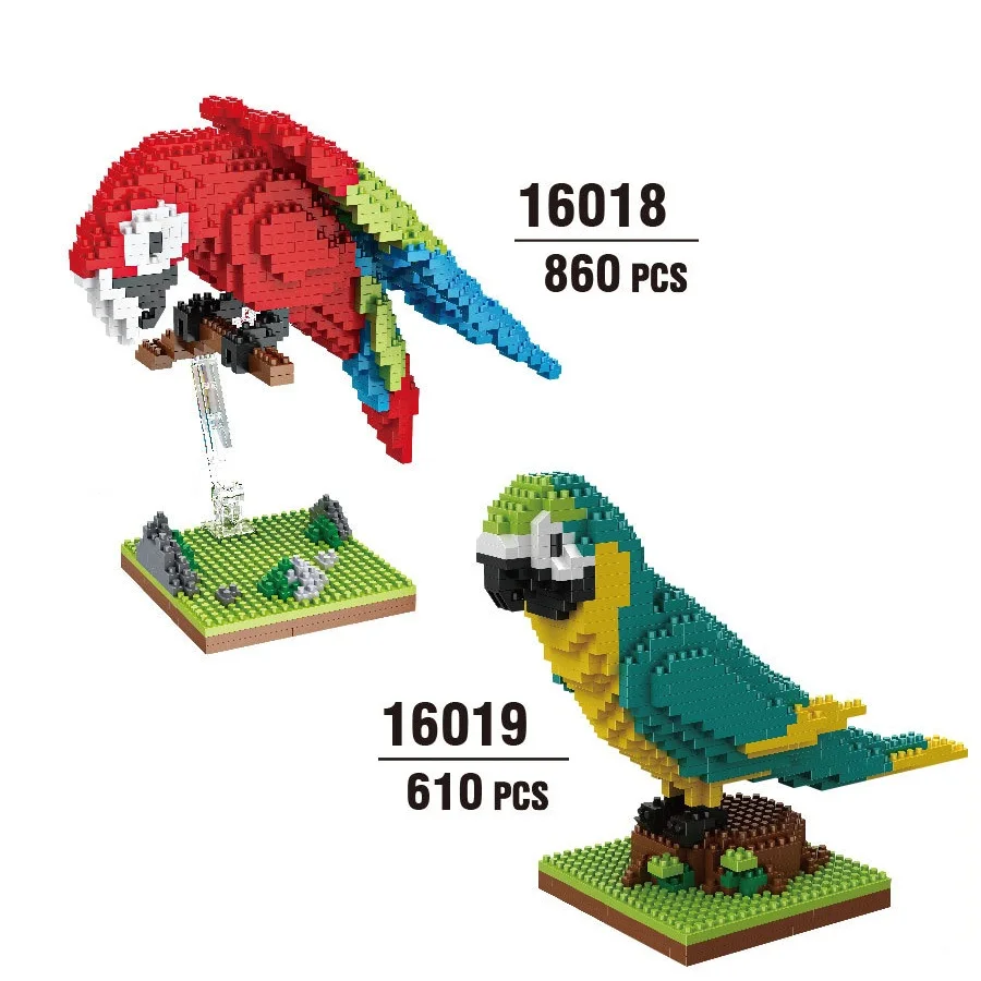 

Balody Mini building blocks Cute Bird Model Building Bricks Parrot Doll Toys dinosaur eagle Anime Juguetes Gifts for Kids 16019