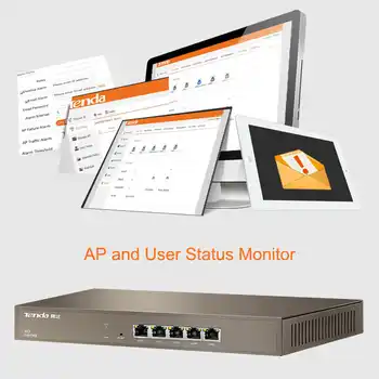 Tenda M3 5 Ports Gigabit Wireless AP AC Controller, AP Automatically Discover, AP and User Status Monitor,Centralized Management