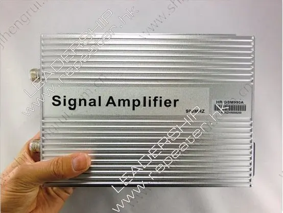 Wholesale GSM repeater GSM990A 900MHz 2W big power GSM mobile phone signal booster signal repeaters ceiling antenna LPDA antenna