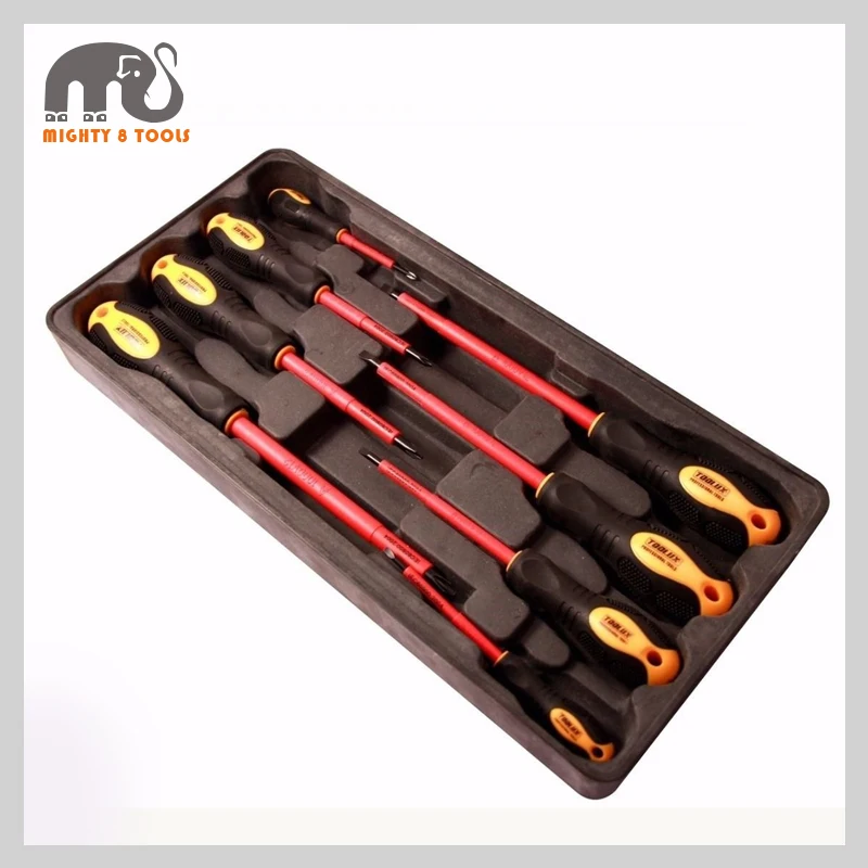 8pc VDE/Insulated/Electrician Screwdriver Set DIN IEC 60900 AC1000V