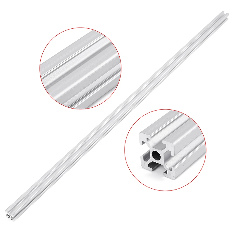 1PC HL2020 800mm Length 2020 Aluminum White T-Slot Profiles Extrusion Frame for 3D Printer CNC High Quality