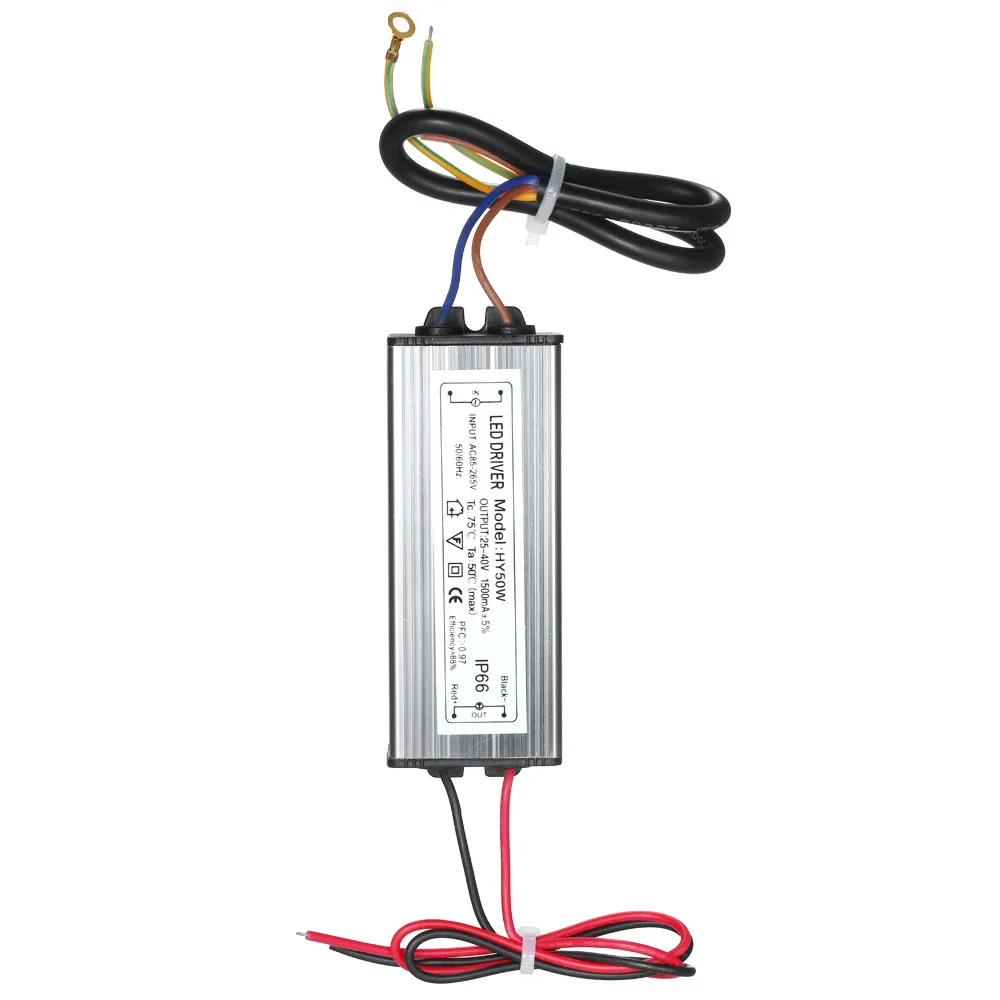 

50W Constant Current Driver Power Supply Adapter Transformer Switch for LED Exihibition Lamp Chip Light IP66 Water Resistant