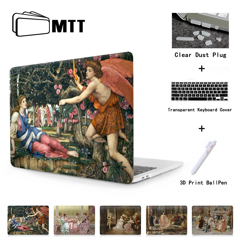 Чехол для ноутбука MTT Macbook Air Pro 11 12 13 15 retina с сенсорной панелью 2018 Новый чехол для Apple Mac book 13,3 15 дюймов крышка A1989