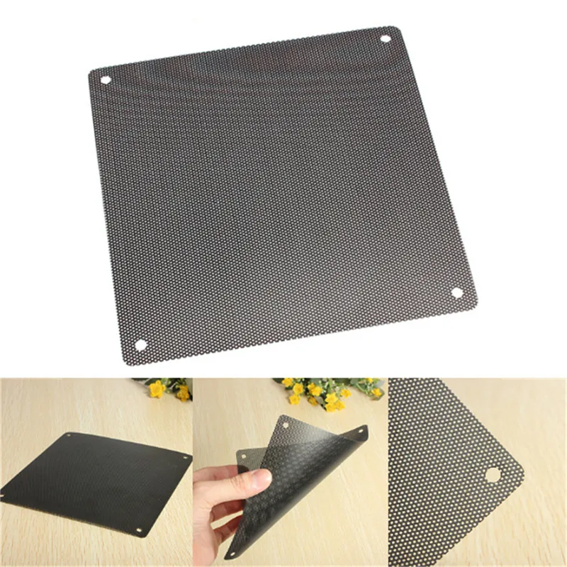 New Arrival 14cmx14cm Computer Cooling Fan Filter PVC 140mm PC Fan Case