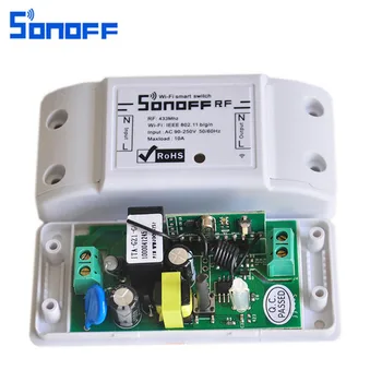 

Sonoff RF WiFi Smart Switch Home With RF Receiver Remote Control Smart Timing Switchs 433Mhz RF AC 250V 10A Wireless Controllers