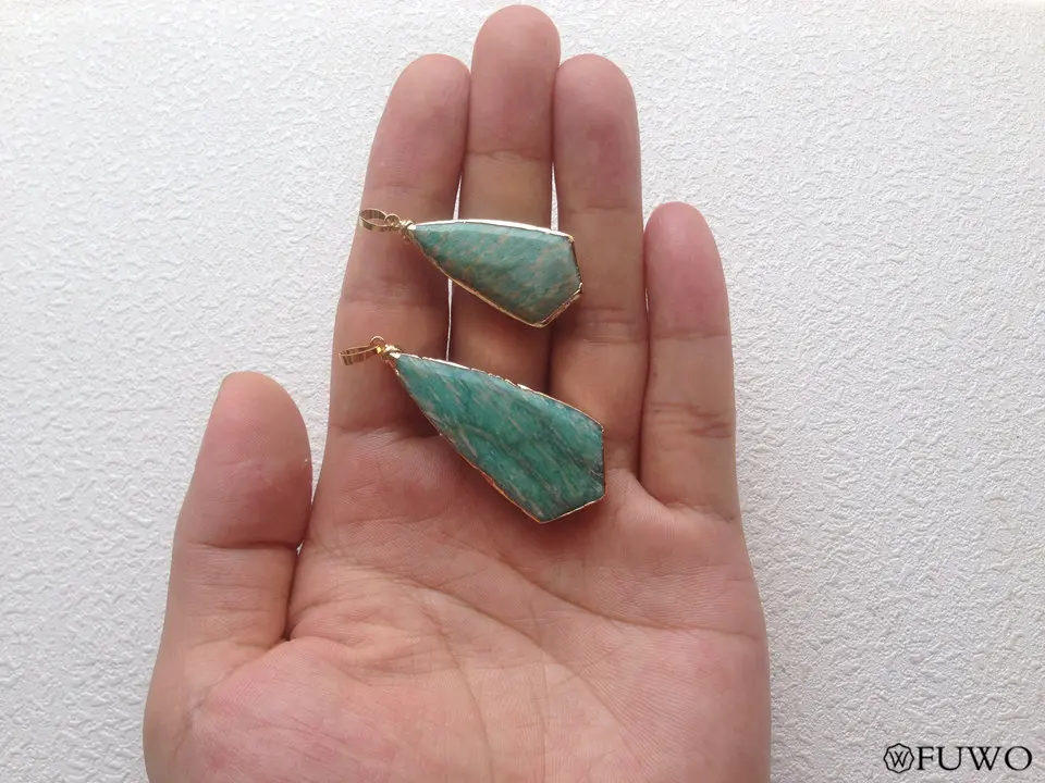Natural Amazonite Stone Pendant 11