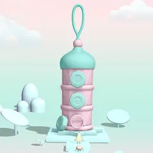 Mambobaby замок контейнер для детского питания для кормления малыша ящик для хранения BPA Бесплатно Детские контейнер для сухого молока 3 Слои Melkpoeder контейнер