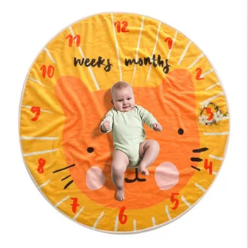 

2020 New Baby Monthly Background Blanket Rug Unisex Photography Photo Props