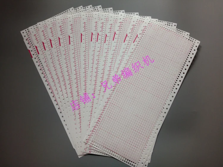 

10pcs Pre Punched Card Set for Brother Singer Knitting Machine KH860 KH868 SK260 SK280 Sewing Accessories Spare Parts