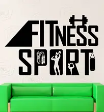 2016 new fashion home Wall Sticker Vinyl Decal Sports Fitness Healthy Lifestyle Gym Health free shipping