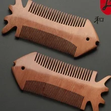 12.5*5 см голова оздоровительный массаж красный сандал Волос вшей гребень