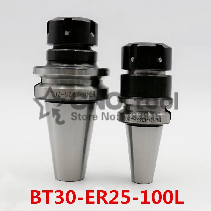 

BT30 ER25 100mm Spring ER Collet Chuck CNC Milling Toolholder Clamping End Mills Work on CNC Milling Machine