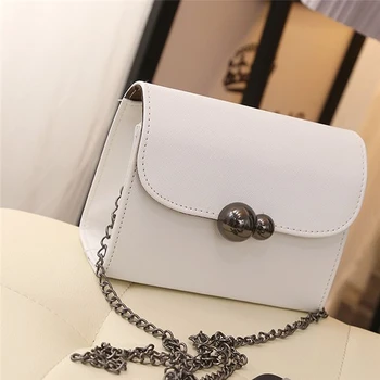 

Fashion Women Flap Chain Handbags Tide Small Square Package Shoulder Bag Cross Body Mini Han Edition Messenger Bag