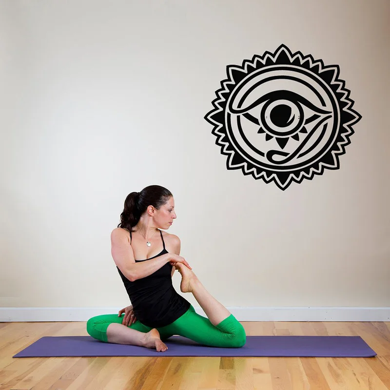 

YOYOYU Vinyl Art Wall Sticker Mandala Egypt Gods Ra Eye Removeable Decal Bedroom Living room Home Decoration ArtPoster ZX476