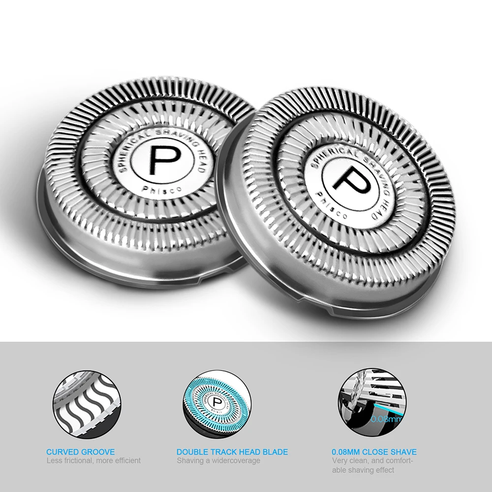 phisco electric shaver razor for men 2 in 1 beard trimmer wet dry waterproof usb