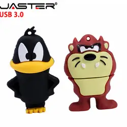 Флэшка в виде прищепки 3,0 Looney Tunes usb флэш-накопитель 32 Гб Флешка 16 Гб 64 ГБ 4 ГБ жуки Банни Даффи Дак мультфильм Горячая продажа животное ручка