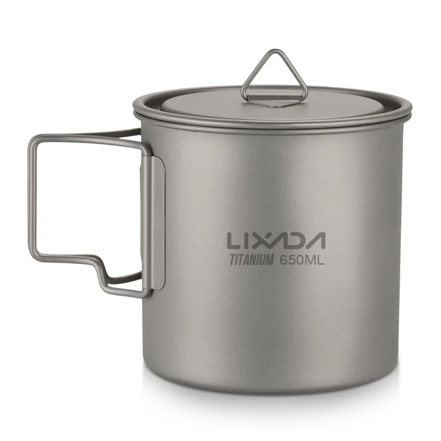 Lixada Ultralight Titanium Cup Mug: Lightweight and Stylish Tableware for Outdoor Adventures
