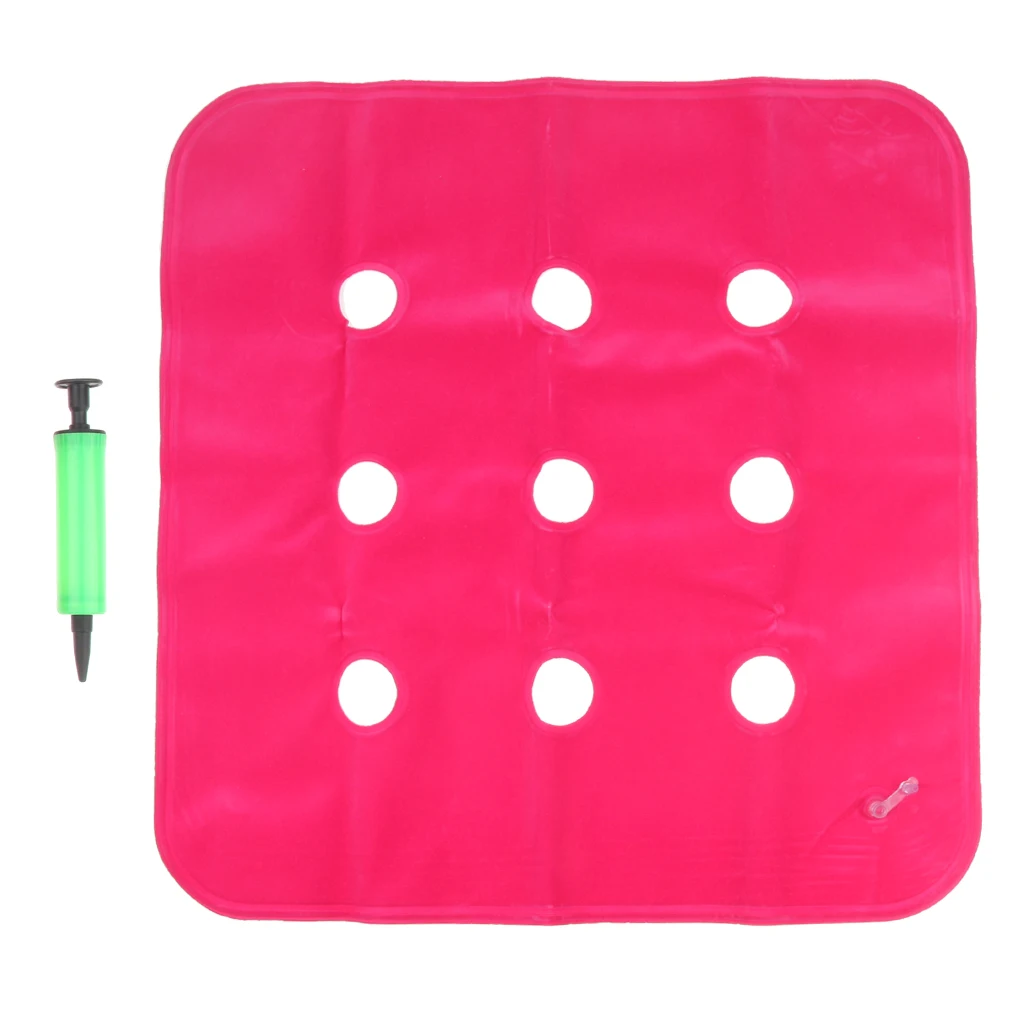 Anti Bedsore Wheelchair Pillow Inflatable Chair Cushion Seat Air Pump Pink