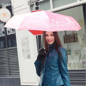 

Sunshade female Umbrella rain women Windproof Ultralight Sun Rain non-Automatic Folding Umbrellas Lady Umbrella classic parasol