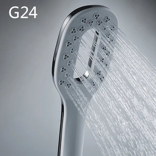 Gappo Bathroom Hand Shower Bath Shower Pressure Massage Rainfall SPA Water Shower Head Chrome Water Saving LED Mixer Tap - Цвет: G24