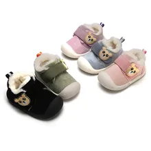 

Baby Warm Shoes Children Baby Boy Girl Winter Shoes Neakers Anti Slip Toddler First Warm Fluffy Walkers For 3Month~3Years 16