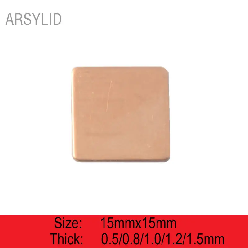 8pcs 22x8x5mm Pure Heatsink Copper Shim Thermal Pads for Laptop GPU CPU VGA