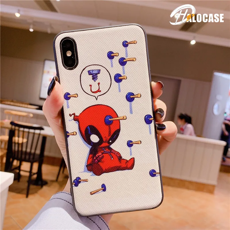 

Cute Cartoon SupermanCaptain America Iron Man Batman Hulk Miracle Avengers Soft Silicone Case for iPhone X 7 8 6s Plus XR XS MAX
