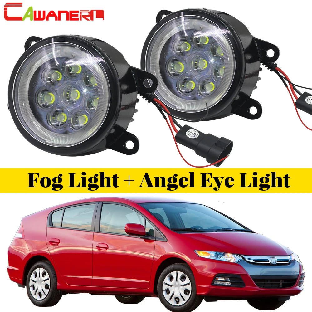 Cawanerl For Honda Insight 2010 2011 2012 2013 2014 Car LED Lamp Fog Light Angel Eye DRL Daytime Running Light 12V 2 Pieces Cawanerl For Honda Insight 2010 2011 2012 2013 2014 Car LED Lamp Fog Light Angel Eye DRL Daytime Running Light 12V 2 Pieces